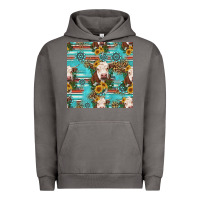 Pigment Tornado charolais cow seamless pattern Urban Hoodie - HRA Design Shop