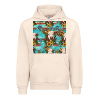 Sandshell charolais cow seamless pattern Urban Hoodie - HRA Design Shop