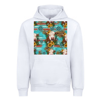 White charolais cow seamless pattern Urban Hoodie - HRA Design Shop