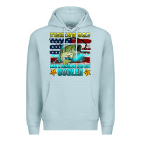 Blue Mist fishing dad like a regular dad but cooler Premium Hoodie - HRA Design Shop