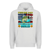 Dove Grey fishing dad like a regular dad but cooler Premium Hoodie - HRA Design Shop