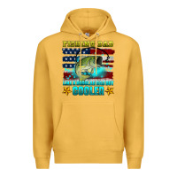 Mustard fishing dad like a regular dad but cooler Premium Hoodie - HRA Design Shop