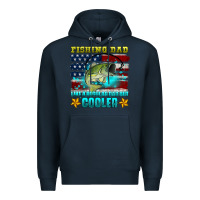 Navy fishing dad like a regular dad but cooler Premium Hoodie - HRA Design Shop