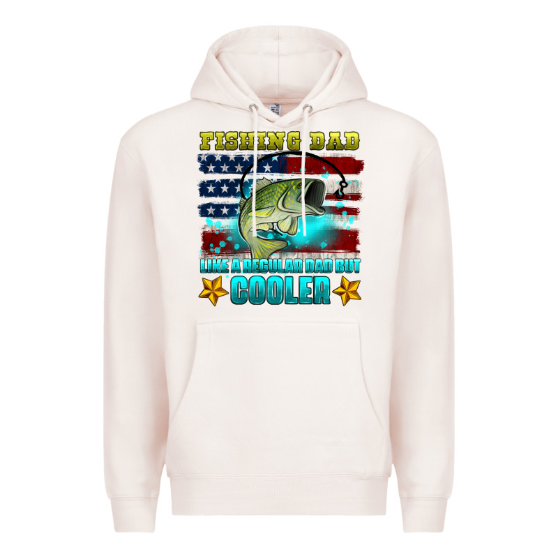 Fishing Dad Like A Regular Dad But Cooler Premium Hoodie by HRA Design Shop | Teevron