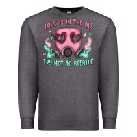 Charcoal Heather love is in the air Premium Sweatshirt - MaliasSmallBusiness