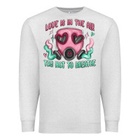 Oatmeal Heather love is in the air Premium Sweatshirt - MaliasSmallBusiness