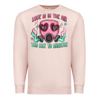 Pale Pink love is in the air Premium Sweatshirt - MaliasSmallBusiness