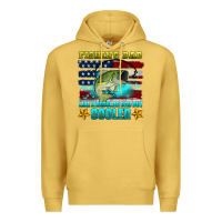Antique Gold fishing dad like a regular dad but cooler Premium Hoodie - HRA Design Shop