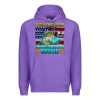 Purple fishing dad like a regular dad but cooler Premium Hoodie - HRA Design Shop