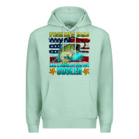 Seafoam fishing dad like a regular dad but cooler Premium Hoodie - HRA Design Shop