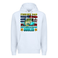 White fishing dad like a regular dad but cooler Premium Hoodie - HRA Design Shop
