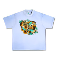 Grape Ice Leopard Sunflower Cowhide Glitter Heart Urban Heavy Tee - RanaPortraitStore