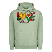 Pigment Oil Green summer nurse Urban Hoodie - CowhideDigitalArt