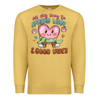 Antique Gold on my way to spread love Premium Sweatshirt - MaliasSmallBusiness