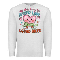 Oatmeal Heather on my way to spread love Premium Sweatshirt - MaliasSmallBusiness