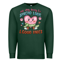 Sports Green on my way to spread love Premium Sweatshirt - MaliasSmallBusiness