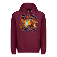 Burgundy tis is season Premium Hoodie - RacoonDesign