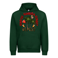 Forest Green sunrise sunburn sunnset repeat Urban Hoodie - CowhideDigitalArt