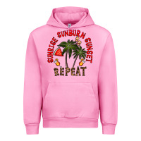 Fuchsia Pink sunrise sunburn sunnset repeat Urban Hoodie - CowhideDigitalArt