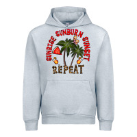 Heather Grey sunrise sunburn sunnset repeat Urban Hoodie - CowhideDigitalArt