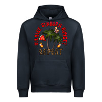 Navy sunrise sunburn sunnset repeat Urban Hoodie - CowhideDigitalArt