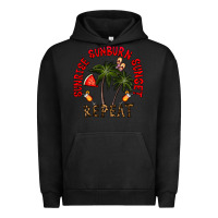 Pigment Black sunrise sunburn sunnset repeat Urban Hoodie - CowhideDigitalArt