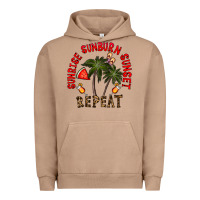 Pigment Burro sunrise sunburn sunnset repeat Urban Hoodie - CowhideDigitalArt