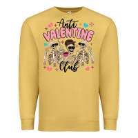 Antique Gold anti valentine club Premium Sweatshirt - MaliasSmallBusiness