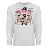 Dove Grey anti valentine club Premium Sweatshirt - MaliasSmallBusiness