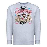 Heather Grey anti valentine club Premium Sweatshirt - MaliasSmallBusiness