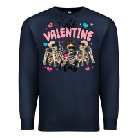 Navy anti valentine club Premium Sweatshirt - MaliasSmallBusiness