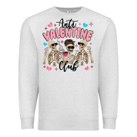 Oatmeal Heather anti valentine club Premium Sweatshirt - MaliasSmallBusiness