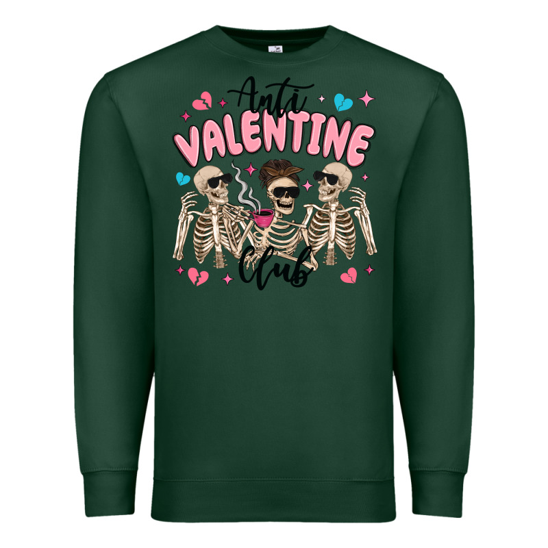 Anti Valentine Club Premium Sweatshirt by MaliasSmallBusiness | Teevron
