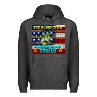 Charcoal Heather fishing dad like a regular but cooler Premium Hoodie - HRA Design Shop