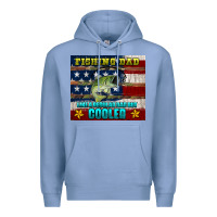 Colony Blue fishing dad like a regular but cooler Premium Hoodie - HRA Design Shop
