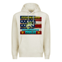Oatmeal Heather fishing dad like a regular but cooler Premium Hoodie - HRA Design Shop