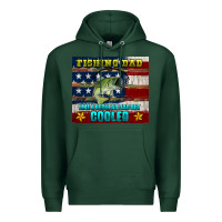 Sports Green fishing dad like a regular but cooler Premium Hoodie - HRA Design Shop