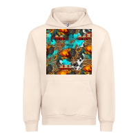 Sandshell western sunset bison and sunflowers seamless pattern Urban Hoodie - HRA Design Shop