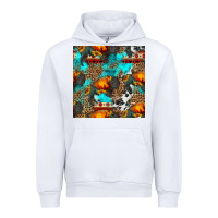 White western sunset bison and sunflowers seamless pattern Urban Hoodie - HRA Design Shop
