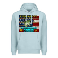 Blue Mist fishing dad like a regular but cooler Premium Hoodie - HRA Design Shop
