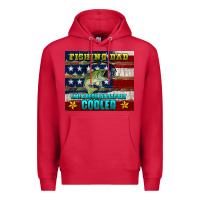 Cardinal fishing dad like a regular but cooler Premium Hoodie - HRA Design Shop