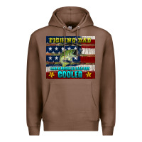 Chestnut fishing dad like a regular but cooler Premium Hoodie - HRA Design Shop