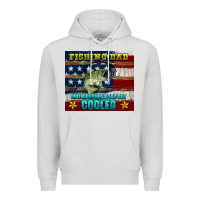 Dove Grey fishing dad like a regular but cooler Premium Hoodie - HRA Design Shop