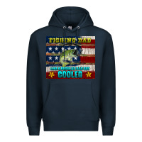 Navy fishing dad like a regular but cooler Premium Hoodie - HRA Design Shop
