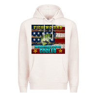 Pale Pink fishing dad like a regular but cooler Premium Hoodie - HRA Design Shop