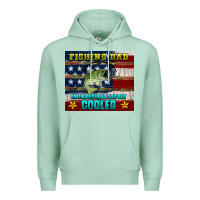 Seafoam fishing dad like a regular but cooler Premium Hoodie - HRA Design Shop