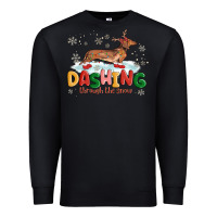 Black dachshund through the snow Premium Sweatshirt - MaliasSmallBusiness