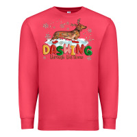 Cardinal dachshund through the snow Premium Sweatshirt - MaliasSmallBusiness
