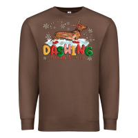 Chestnut dachshund through the snow Premium Sweatshirt - MaliasSmallBusiness