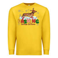 Lemon dachshund through the snow Premium Sweatshirt - MaliasSmallBusiness